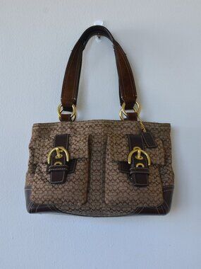 Vintage Coach Monogram Bag